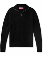 The Elder Statesman - Cashmere Half-Zip Sweater - Black