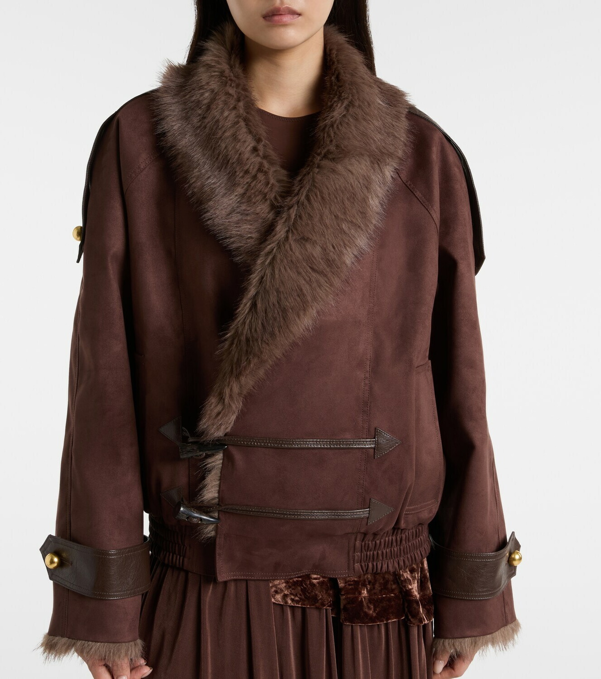 Xu Zhi Reversible faux fur jacket