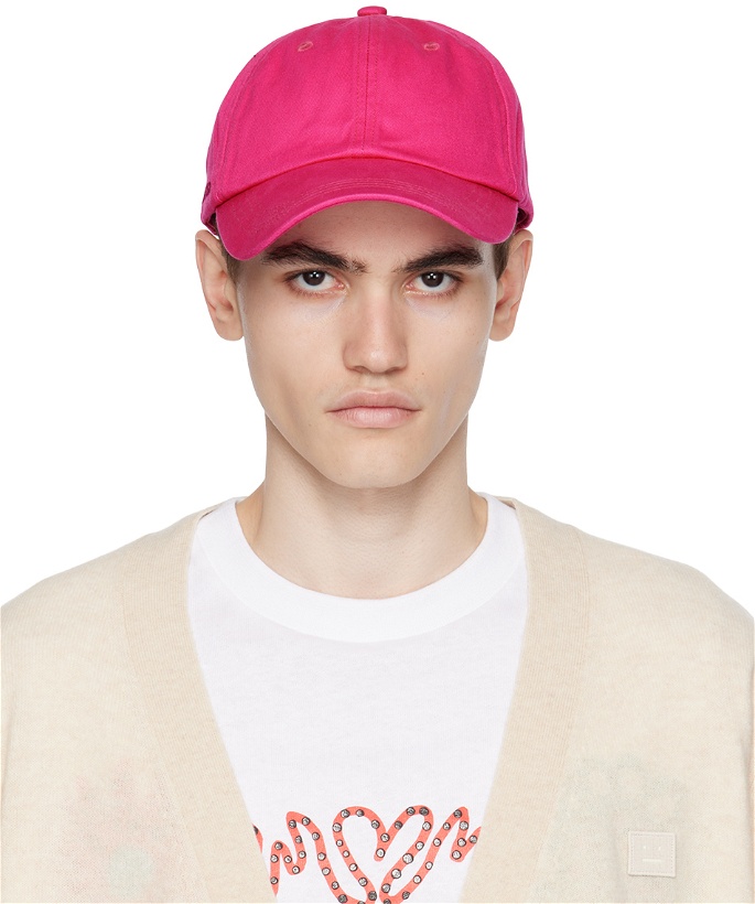 Photo: Acne Studios Pink Embroidered Cap