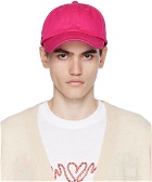 Acne Studios Pink Embroidered Cap