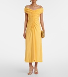 Simkhai Sheyda ruched jersey midi dress