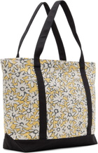 Maison Kitsuné Yellow Daisy Field Large Jacquard Tote
