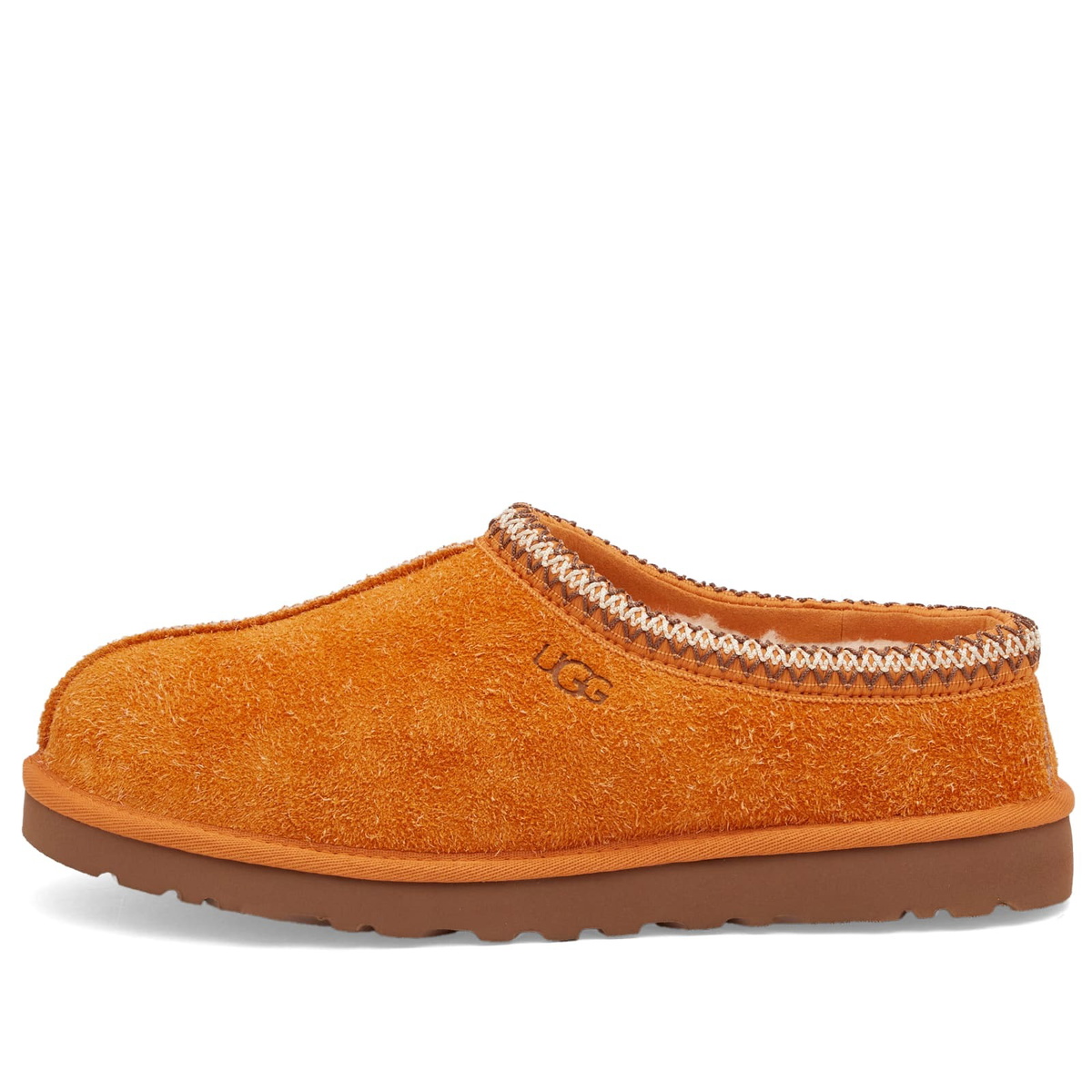 UGG Men's Shaggy Suede Tasman Slippers in Dark Apricot