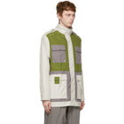 A-COLD-WALL* Off-White and Green 3L Model 4 Jacket