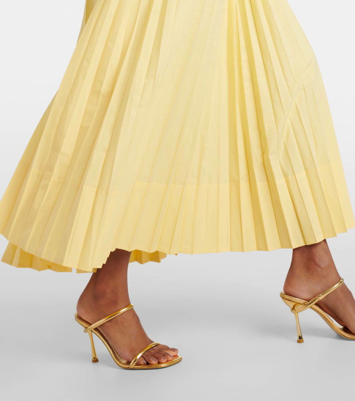 simkhai stephanie midi dress SIMKHAI Stephanie Midi Dress in Sulfur
