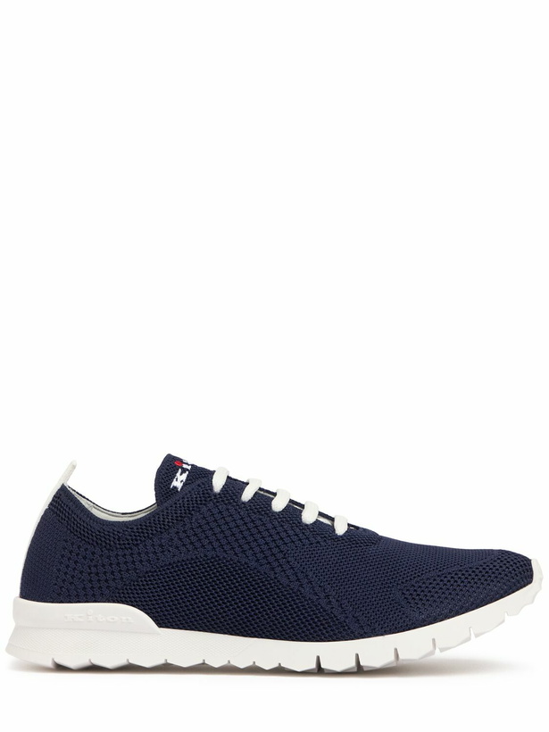 Photo: KITON Cotton Knit Low Top Sneakers