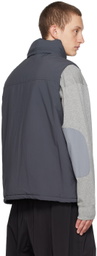 meanswhile Gray Side Slit Vest
