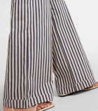 The Frankie Shop Mirca cotton-blend wide-leg pants