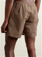 Orlebar Brown - Bulldog Straight-Leg Mid-Length Swim Shorts - Brown