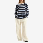 GUEST IN RESIDENCE Women's Striped Rugby in Midnight Combo