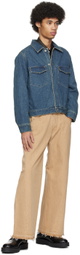 JieDa Beige 3D Jeans