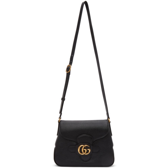 Photo: Gucci Black Small GG Dahlia Messenger Bag