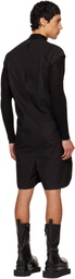 Rick Owens Black Temple SL Short Jumpsuit