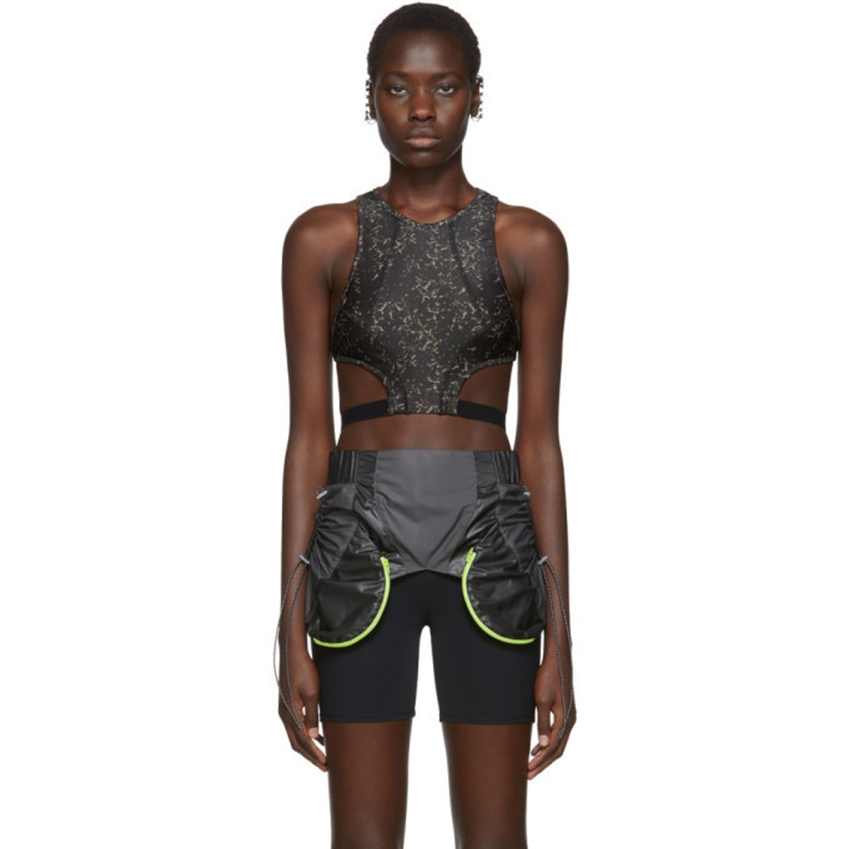Charlotte Knowles SSENSE Exclusive Black Void Sports Bra - Luxed