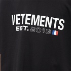 Vetements Men's Flag Logo T-Shirt in Black
