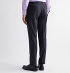 CANALI - Slim-Fit Stretch-Wool Trousers - Blue