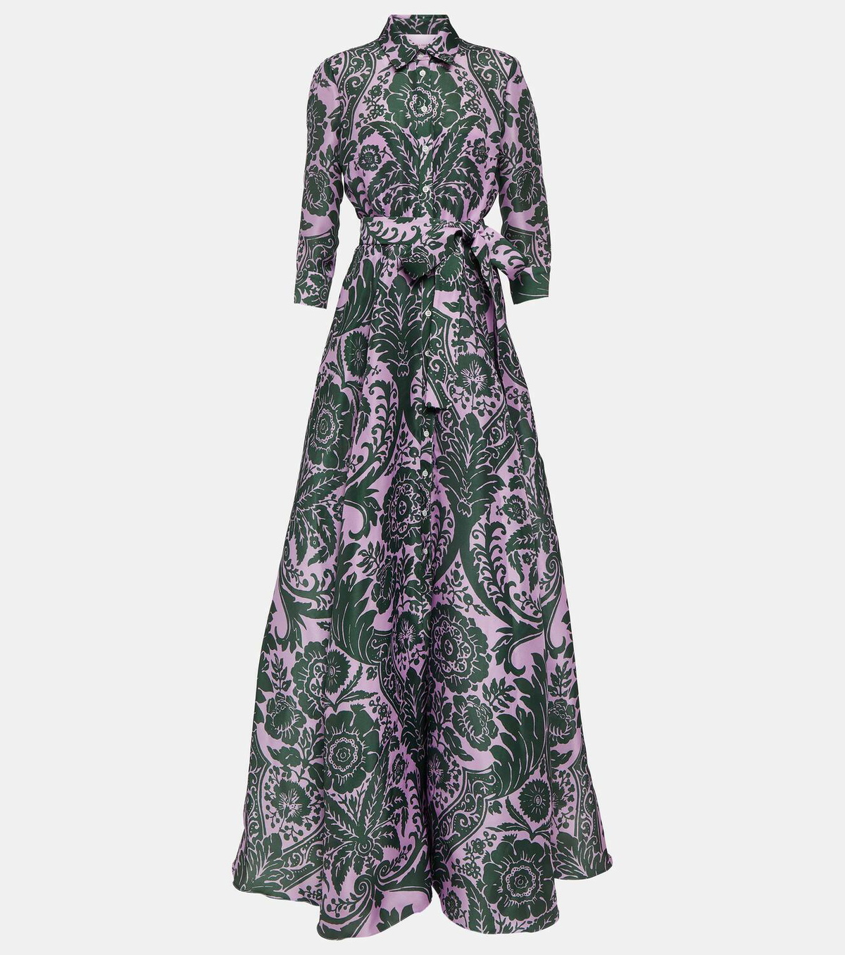 Carolina Herrera Belted silk gown