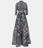 Carolina Herrera Belted silk gown