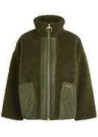 Barbour Brawby Panelled Fleece Jacket Green