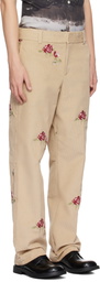 Soulland Beige Everet Trousers
