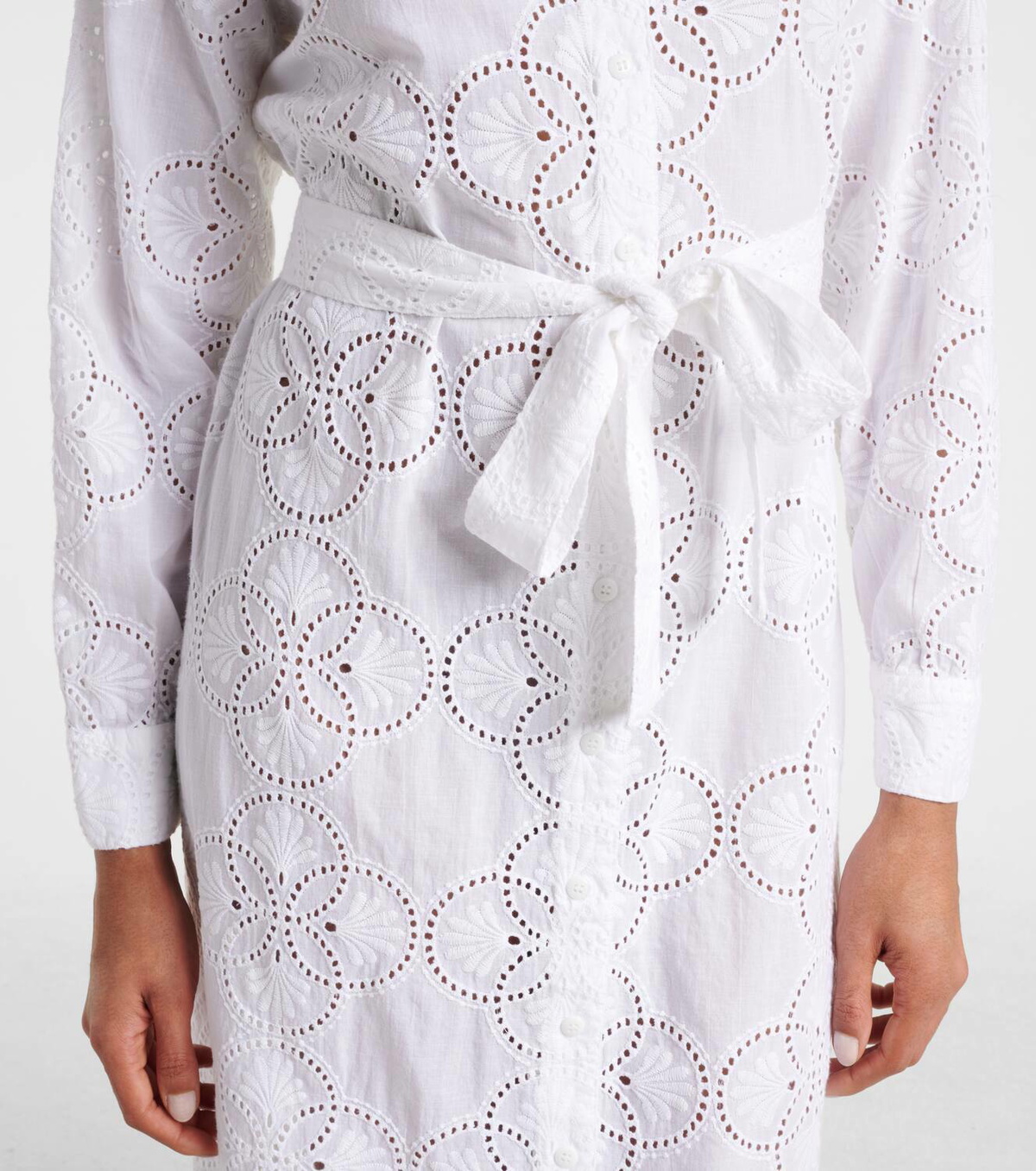 Melissa Odabash Luann broderie anglaise cotton maxi dress