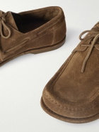 LOEWE - Paula's Ibiza Campo Suede Boat Shoes - Brown