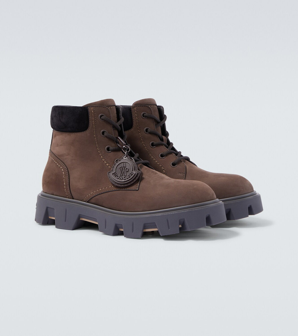 Moncler Peak City leather hiking boots