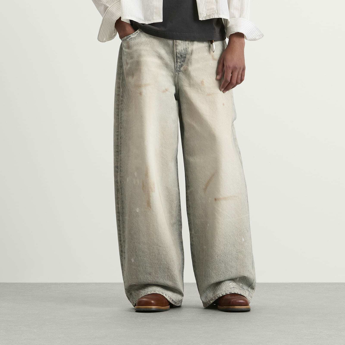 Won Hundred Men's Lyon Printed Denim Jeans in Digital Painted