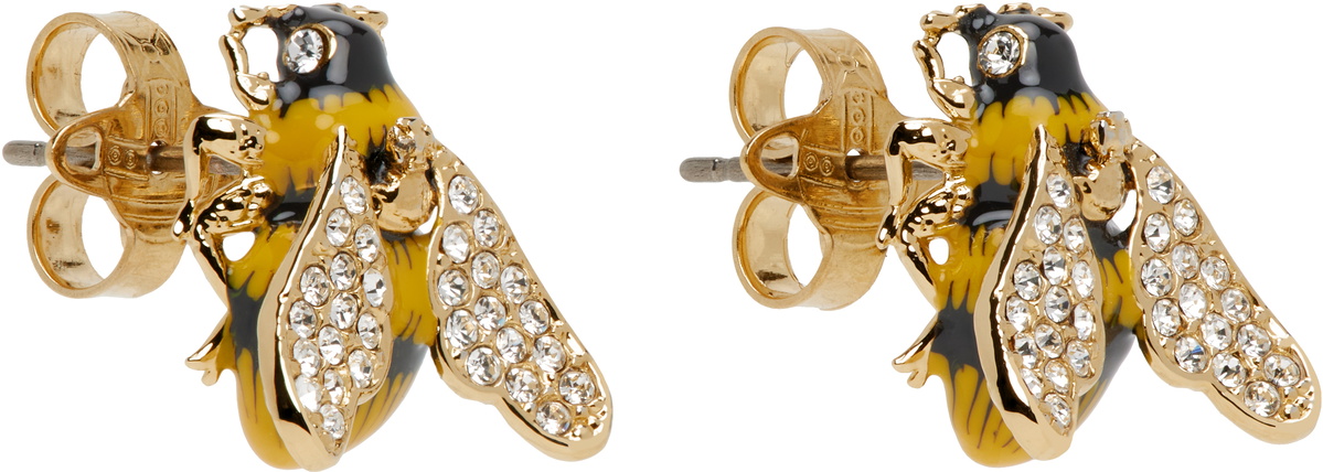 Vivienne Westwood bumble bee ピアス Vivienne Westwood Gold Bumble Bee Earrings Vivienne Westwood
