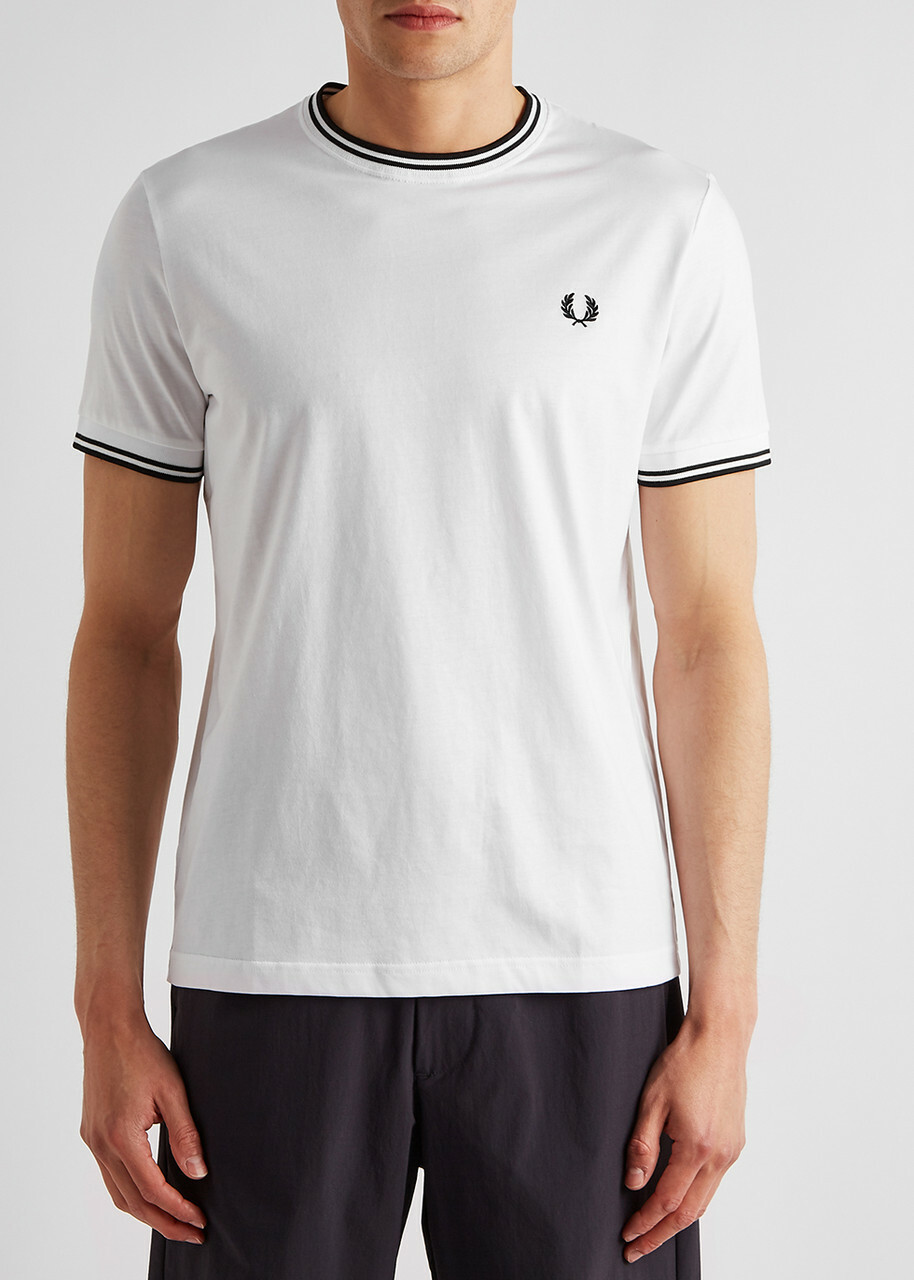 Fred Perry M1588 Cotton T-shirt White