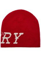 Cherry Los Angeles Flying Cherry Wool and Cashmere-blend Skull cap - Red - One Size