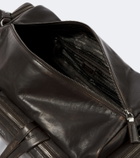 Prada Distressed leather duffel bag