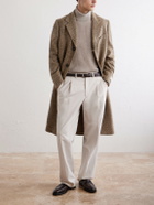 Massimo Alba - Mercury Herringbone Virgin Wool Coat - Neutrals