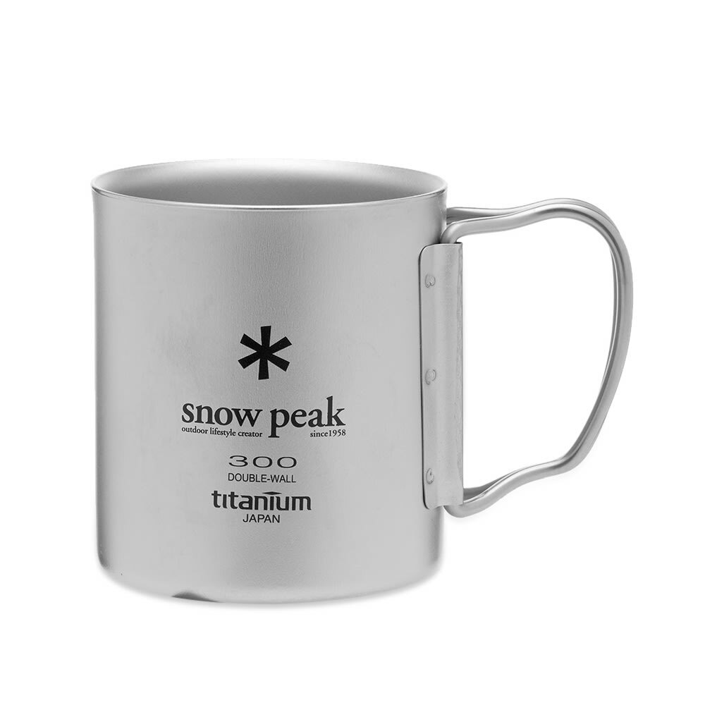 Snow Peak Titanium Double Wall Cup - 300ml in Silver Snow Peak