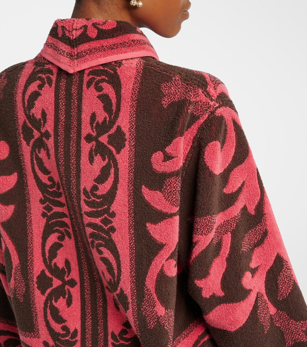Valentino Cotton terry jacquard jacket