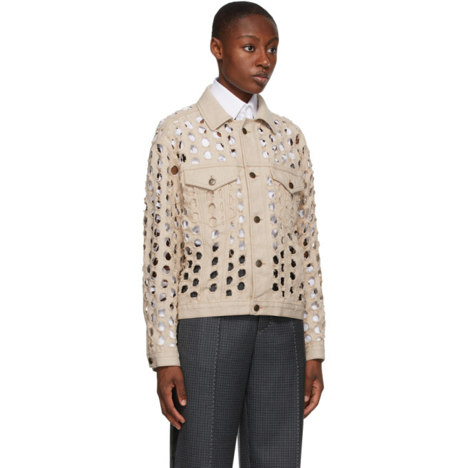 Maison Margiela Beige Cut-Out Jacket Maison Margiela