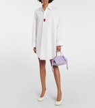 Loewe - Embroidered cotton poplin minidress