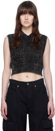 Alexander Wang Black 3D Logo Vest