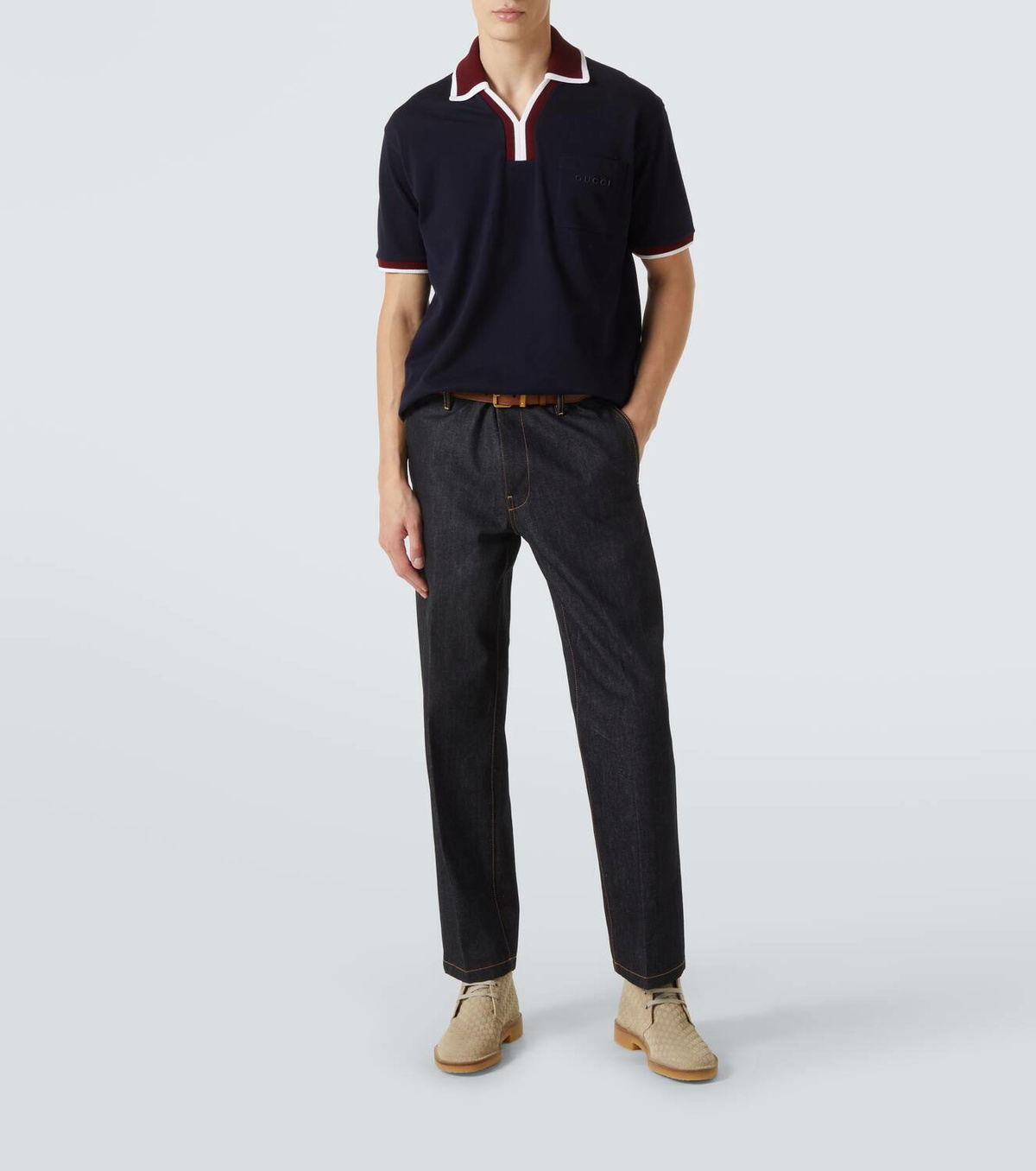 Gucci GG suede desert boots