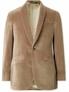 Richard James - Hyde Slim-Fit Cotton-Velvet Tuxedo Jacket - Brown