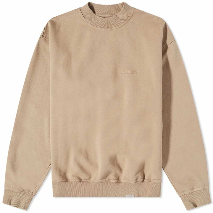 Photo: Represent Men's Blank Crew Sweat in Taupe