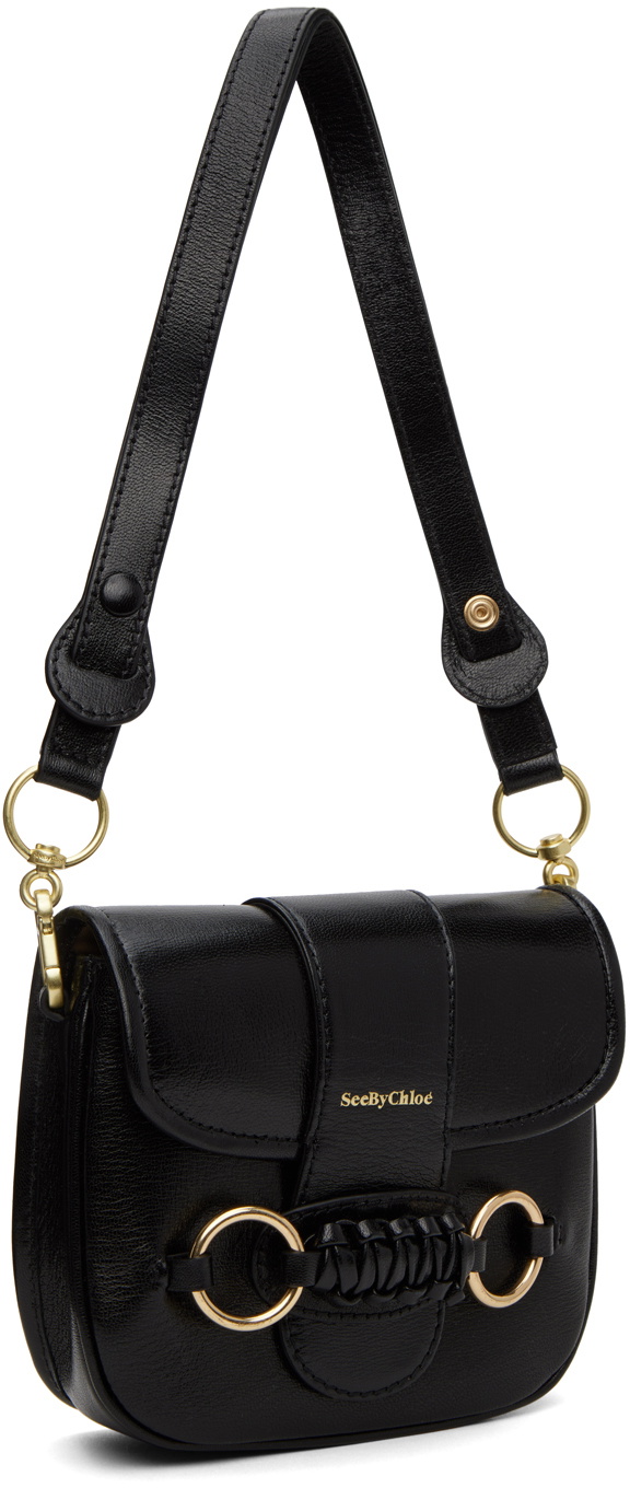 See by Chloé Black Saddie Shoulder Bag