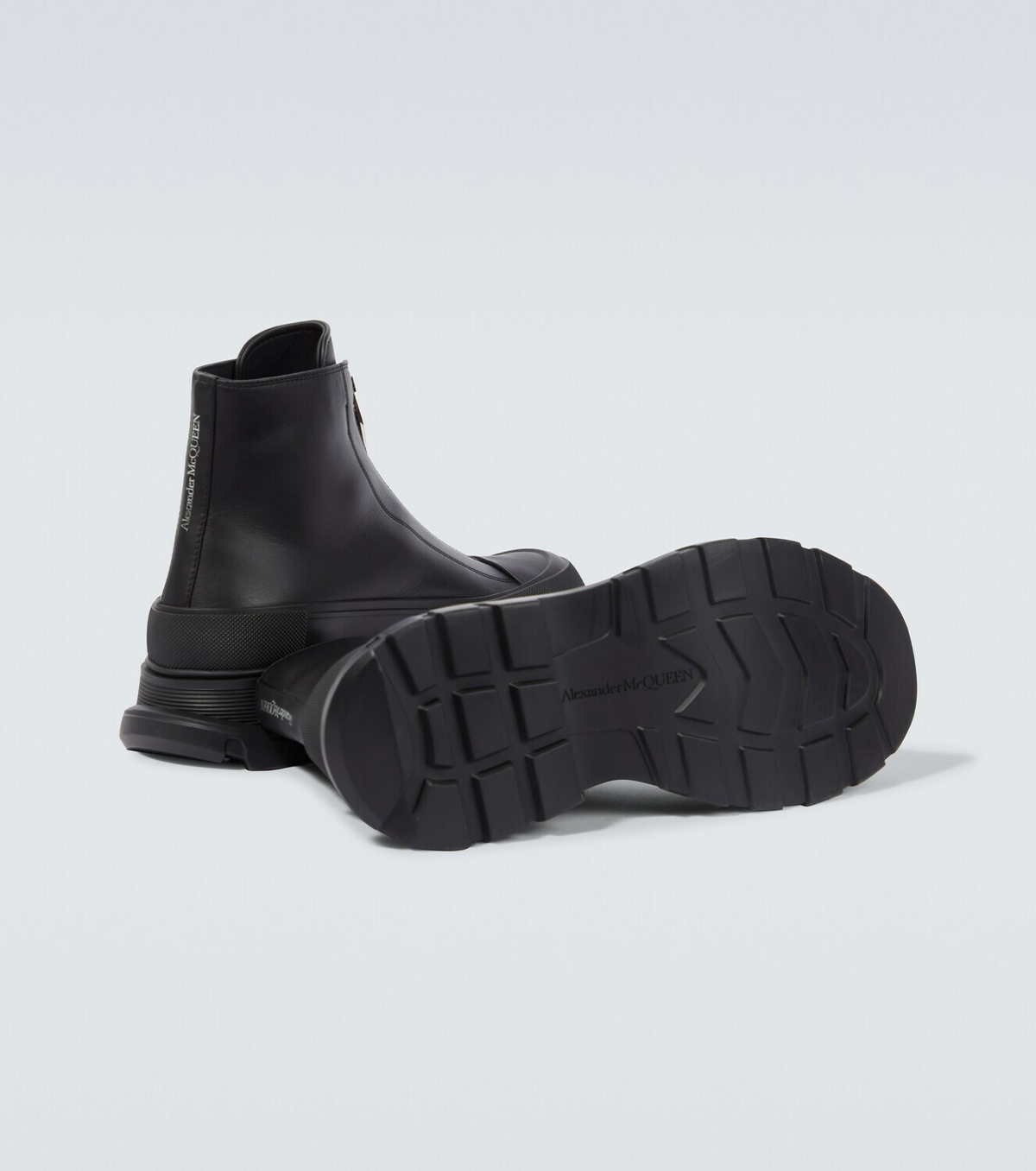 Alexander McQueen Tread Slick leather ankle boots Alexander