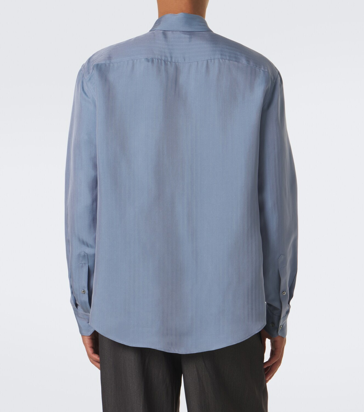 Giorgio Armani Chevron silk jacquard shirt