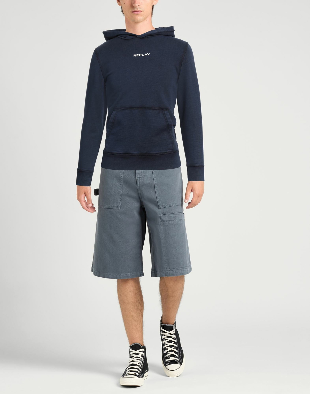 Replay Mens Sweatshirt in Midnight blue