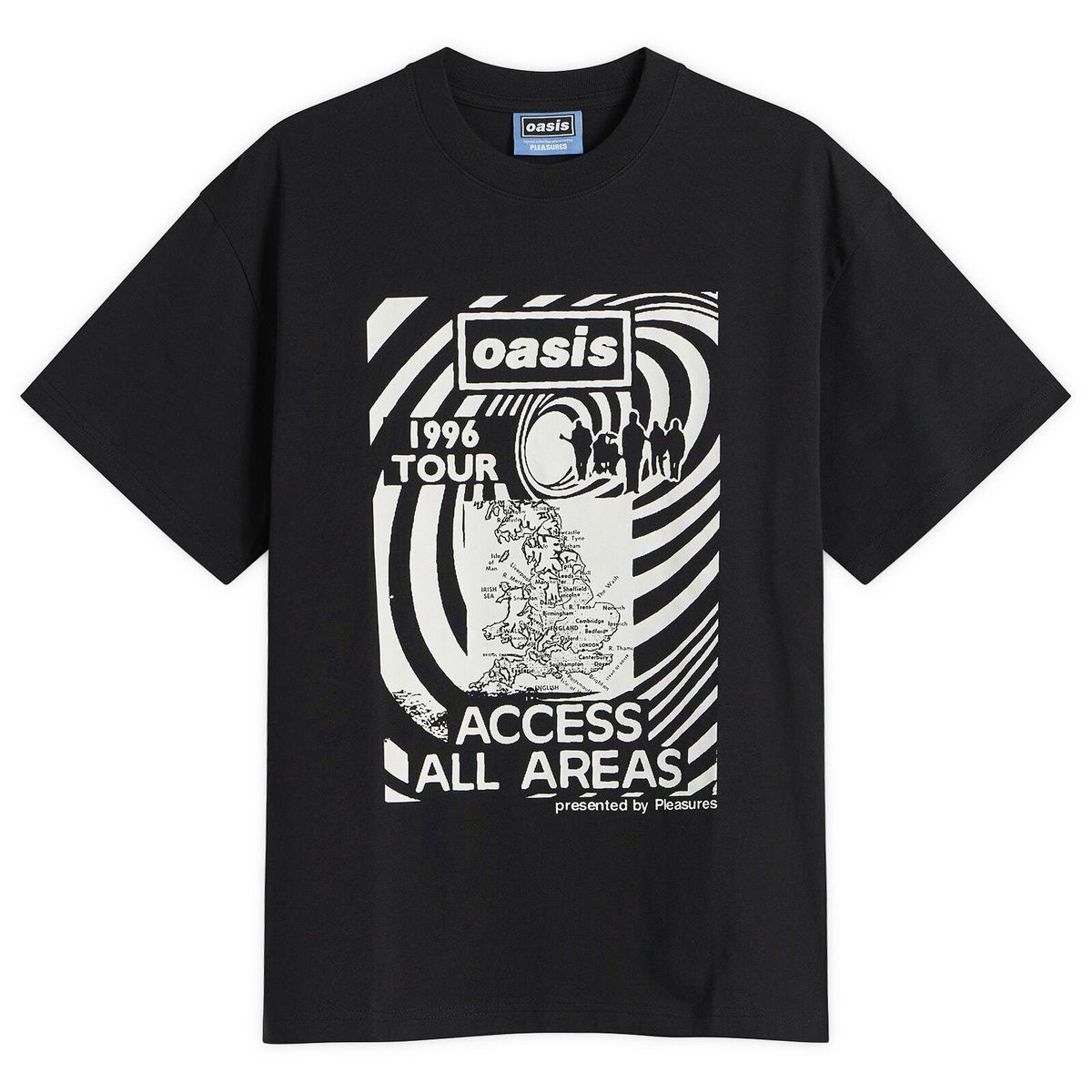 Pleasures Men's x Oasis All Access T-Shirt in Black