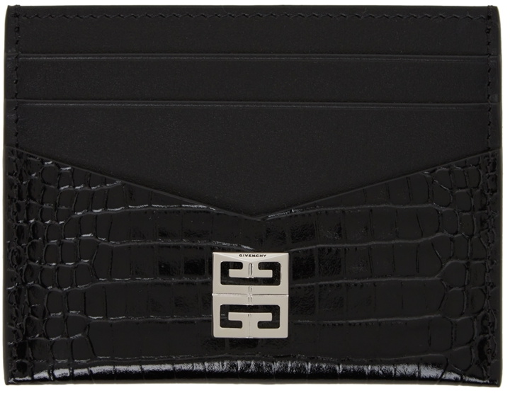 Photo: Givenchy Black Croc 4G Card Holder