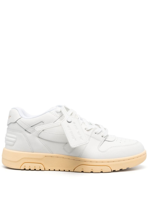 Photo: OFF-WHITE - Out Of Office Leather Sneakers