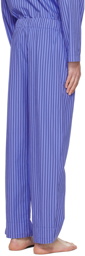 Tekla Blue Striped Pyjama Pants