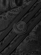 Moncler Genius - adidas Originals Alpbach Quilted Logo-Jacquard Shell Hooded Down Jacket - Black